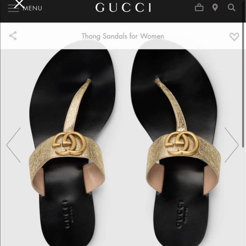 GUCCI LEATHER STRAPPED SANDALS